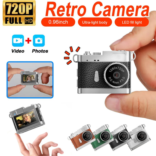Mini Camera With Screen - Portable 720P HD Video Recorder | Small Camcorder Supports TF Card - ZOOMNSTORE
