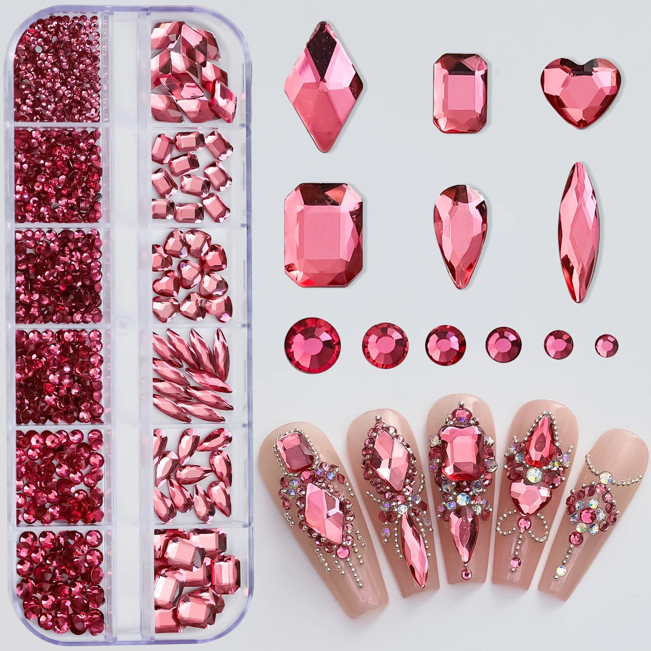 Mini Caviar Beads Nail Art Set - GoldSilver Micro Ball Charms with Magnetic Pen - ZOOMNSTORE