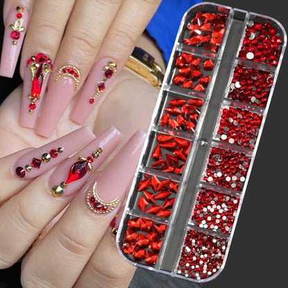 Mini Caviar Beads Nail Art Set - GoldSilver Micro Ball Charms with Magnetic Pen - ZOOMNSTORE