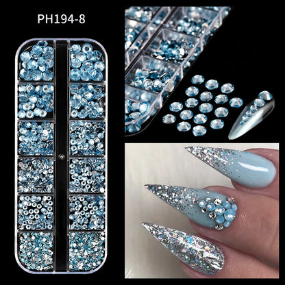 Mini Caviar Beads Nail Art Set - GoldSilver Micro Ball Charms with Magnetic Pen - ZOOMNSTORE
