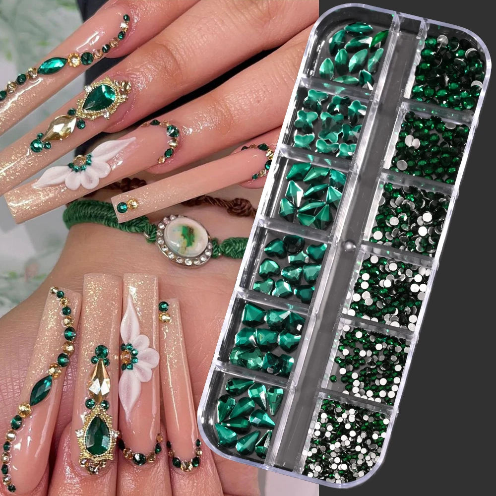 Mini Caviar Beads Nail Art Set - GoldSilver Micro Ball Charms with Magnetic Pen - ZOOMNSTORE