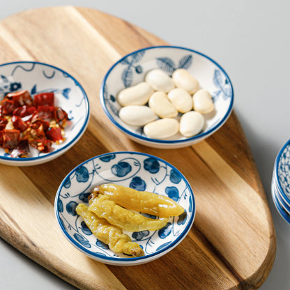 Mini Ceramic Sauce Dishes - Retro Chinese Style Sashimi Sushi Plates 6PCS Set - ZOOMNSTORE