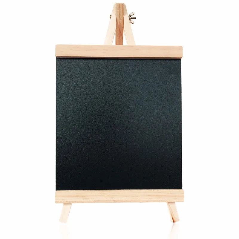 Mini Chalkboard With Pine Wood Frame - Desktop Blackboard Tabletop Easel - ZOOMNSTORE
