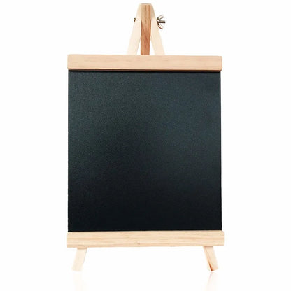 Mini Chalkboard With Pine Wood Frame - Desktop Blackboard Tabletop Easel - ZOOMNSTORE