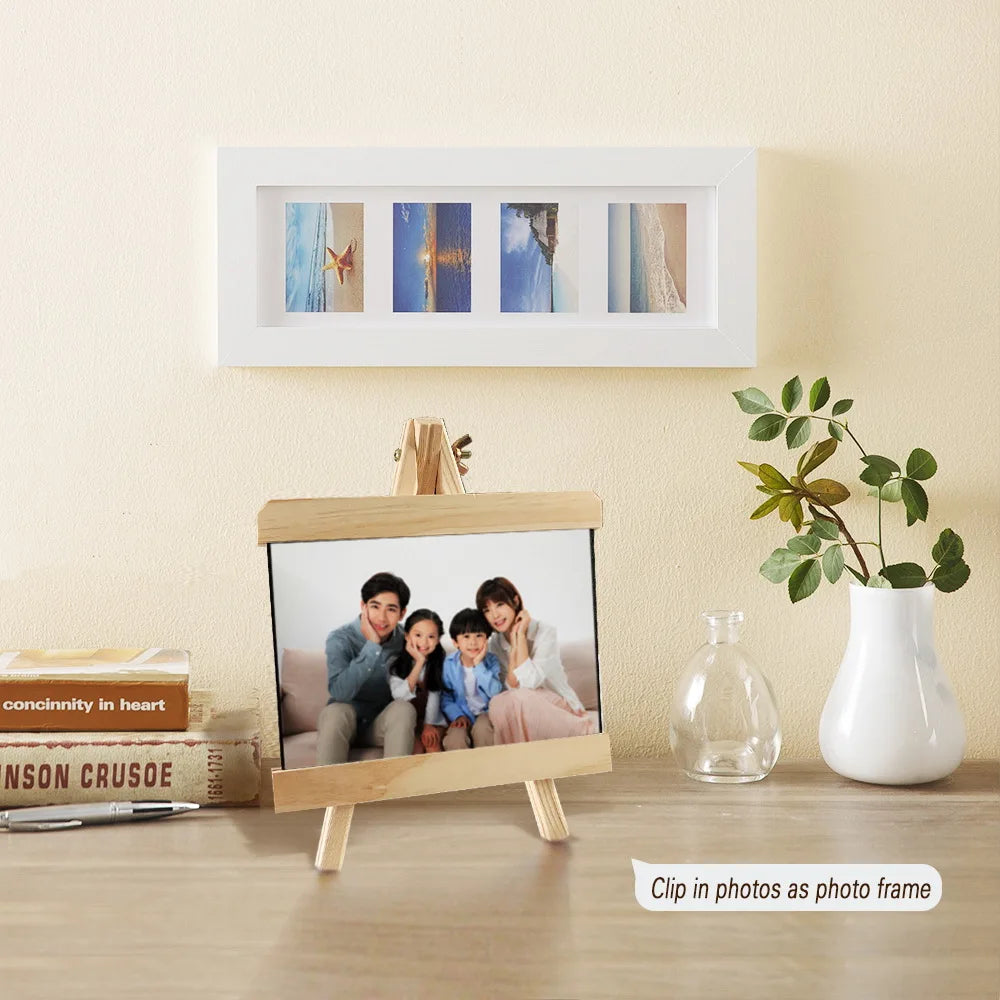 Mini Chalkboard With Pine Wood Frame - Desktop Blackboard Tabletop Easel - ZOOMNSTORE