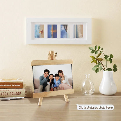 Mini Chalkboard With Pine Wood Frame - Desktop Blackboard Tabletop Easel - ZOOMNSTORE