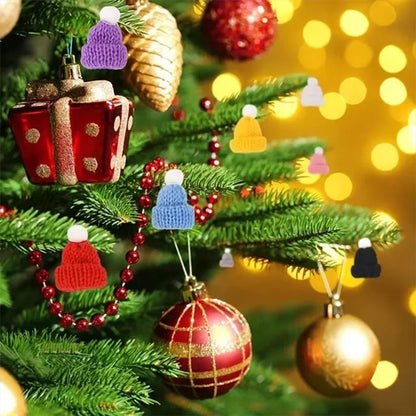 Mini Christmas Hat and Scarf Set - DIY Holiday Party Decoration - ZOOMNSTORE