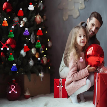 Mini Christmas Hat and Scarf Set - DIY Holiday Party Decoration - ZOOMNSTORE