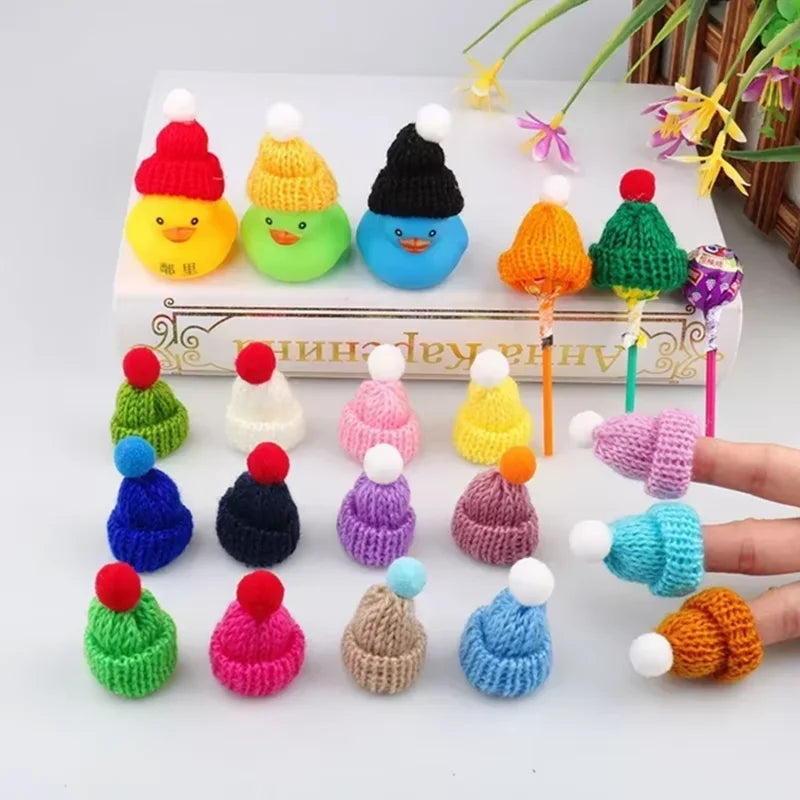 Mini Christmas Hat and Scarf Set - DIY Holiday Party Decoration - ZOOMNSTORE