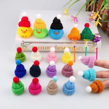 Mini Christmas Hat and Scarf Set - DIY Holiday Party Decoration - ZOOMNSTORE
