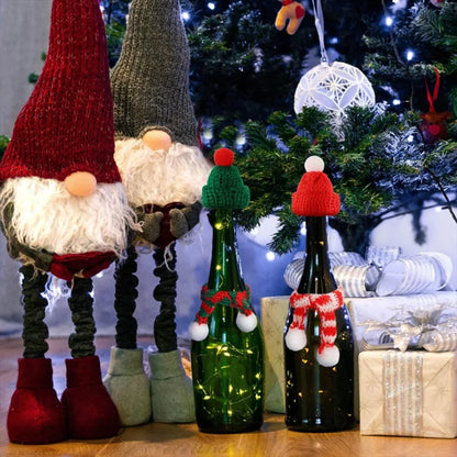 Mini Christmas Hat and Scarf Set - DIY Holiday Party Decoration - ZOOMNSTORE