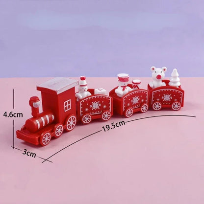 Mini Christmas Train - Plastic Holiday Decoration  2025 Ornament Gift - ZOOMNSTORE