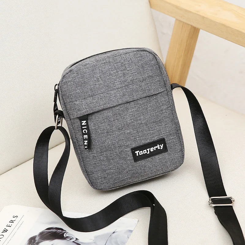 Mini Crossbody Bag - Men's Shoulder Small Messenger Bag With Zipper Closure - ZOOMNSTORE