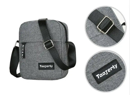 Mini Crossbody Bag - Men's Shoulder Small Messenger Bag With Zipper Closure - ZOOMNSTORE