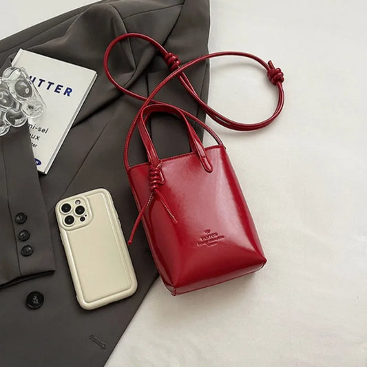 Mini Crossbody Bag - PU Leather Luxury Shoulder Handbag for Women 2024 - ZOOMNSTORE