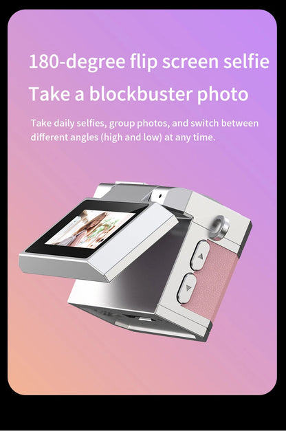Mini Digital Camera - 1080P Video Recorder With Flip Selfie Screen & LED Fill Light - ZOOMNSTORE