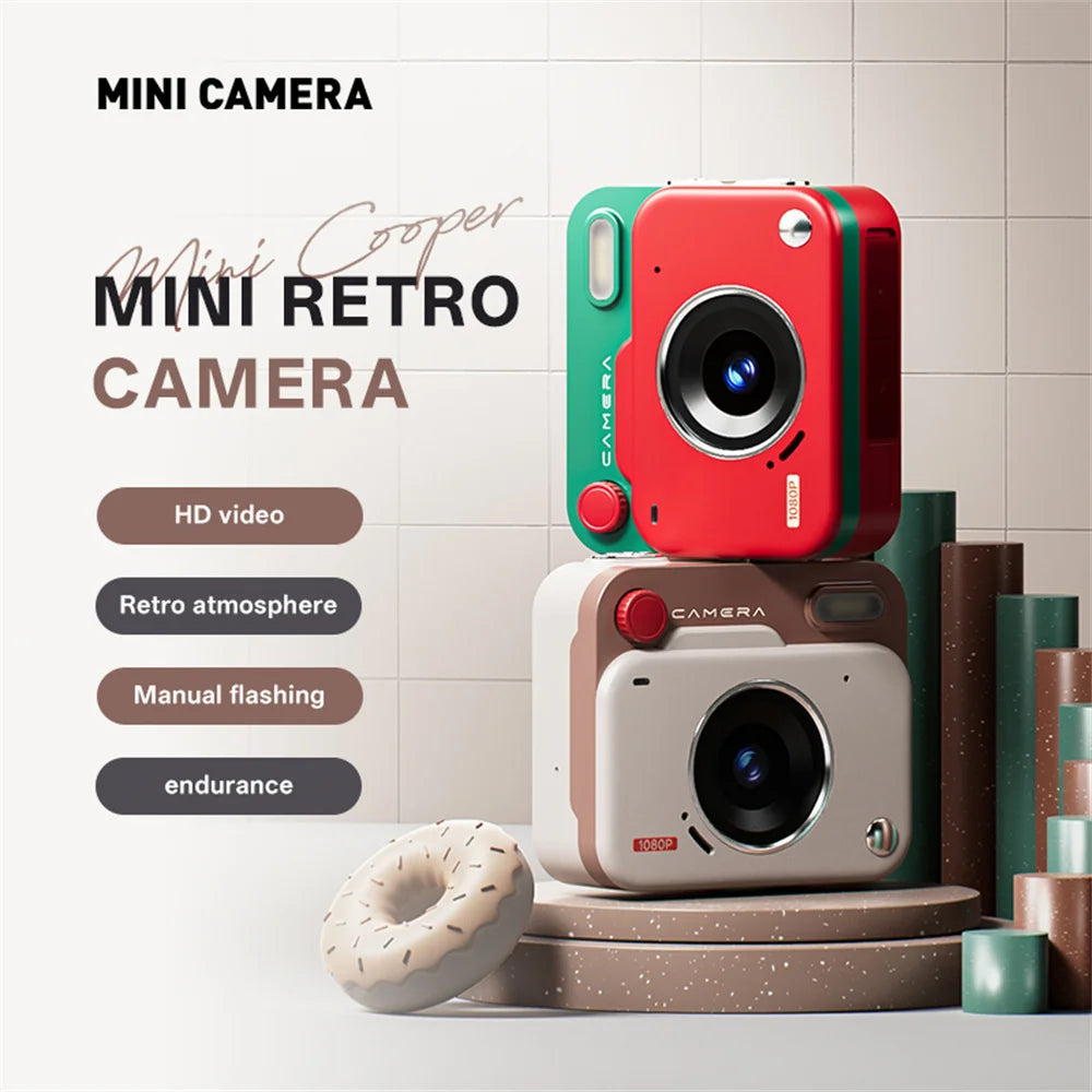 Mini Digital Camera - Compact 1080P HD Camcorder With CCD Sensor & Loop Recording - ZOOMNSTORE