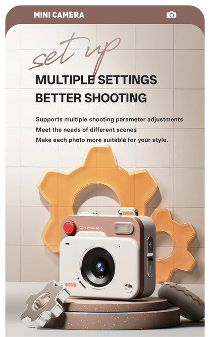 Mini Digital Camera - Compact 1080P HD Camcorder With CCD Sensor & Loop Recording - ZOOMNSTORE