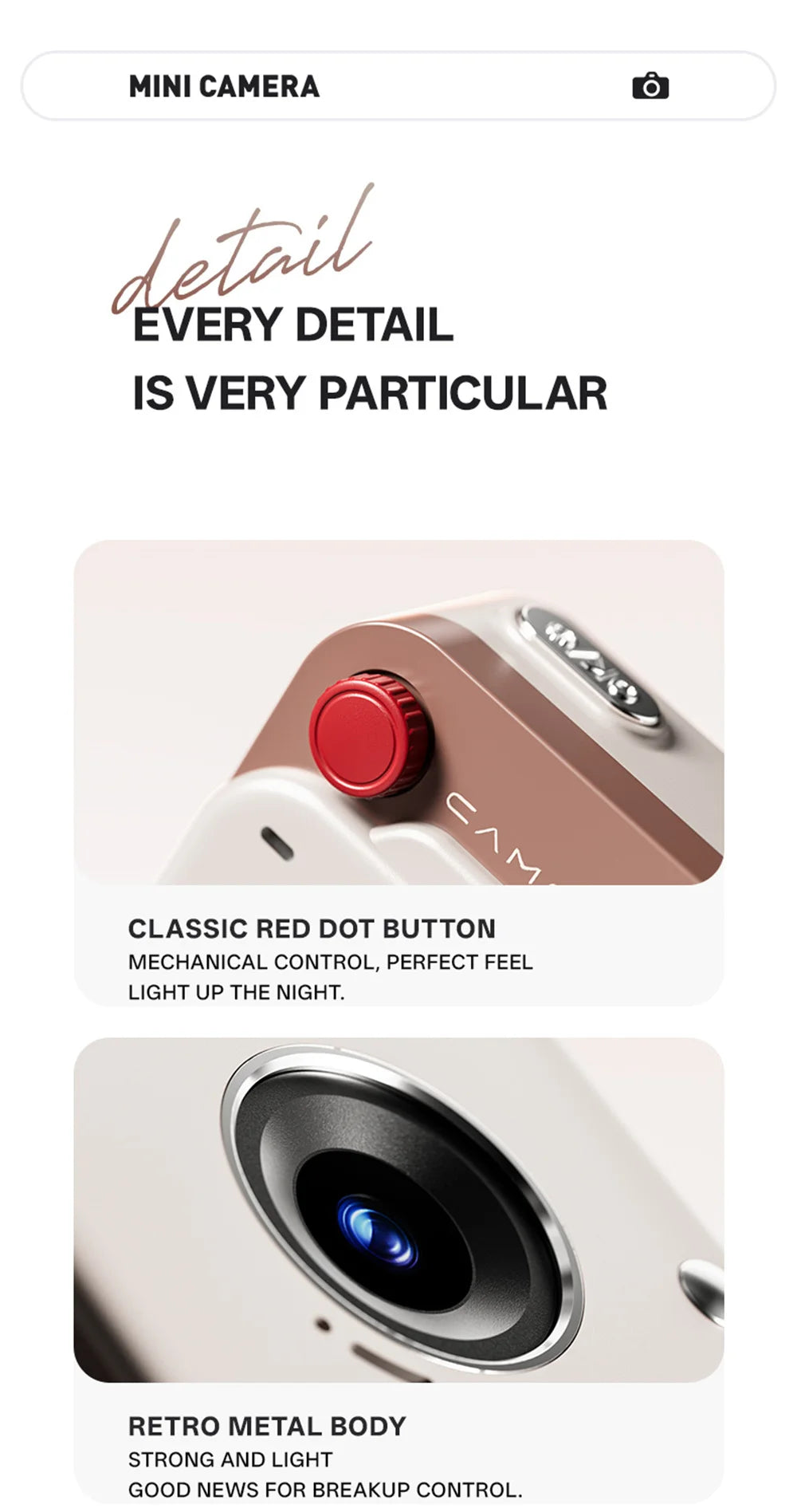 Mini Digital Camera - Compact 1080P HD Camcorder With CCD Sensor & Loop Recording - ZOOMNSTORE