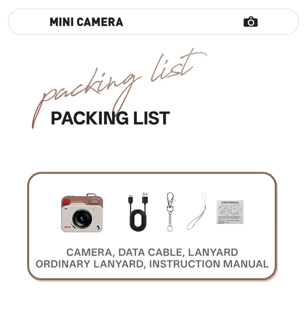 Mini Digital Camera - Compact 1080P HD Camcorder With CCD Sensor & Loop Recording - ZOOMNSTORE