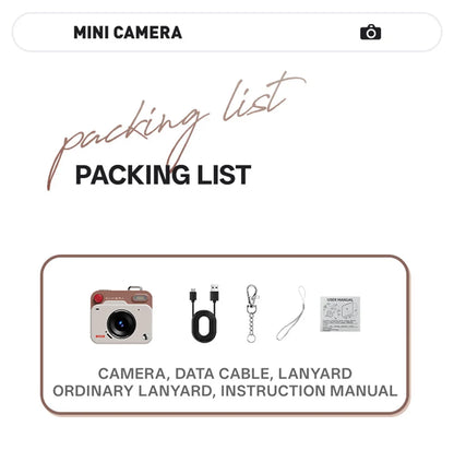 Mini Digital Camera - Compact 1080P HD Camcorder With CCD Sensor & Loop Recording - ZOOMNSTORE