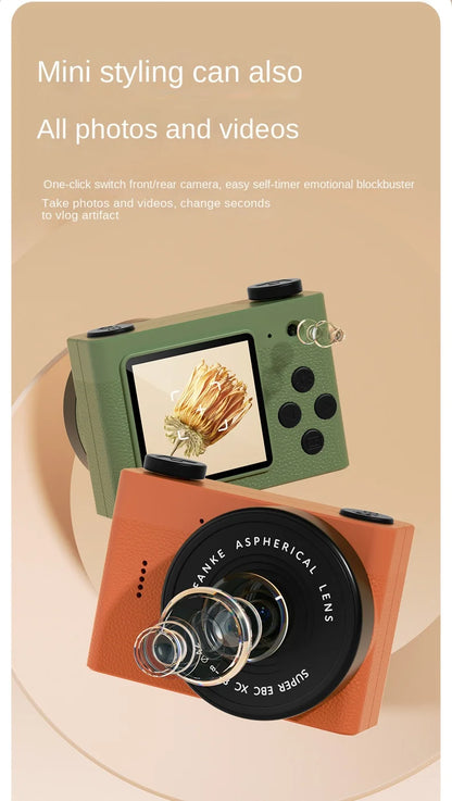 Mini Digital Camera - 0GB-128GB Video Camcorder for Kids Christmas  New Year Gift - ZOOMNSTORE