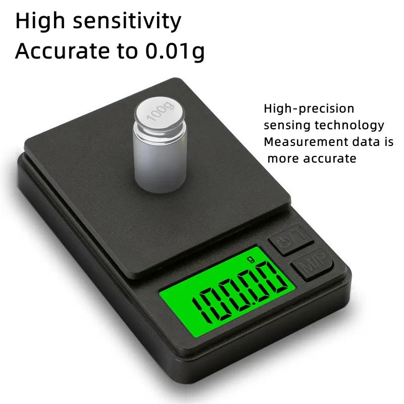Mini Digital Scale - High Precision 0.01g Portable Electronic Jewelry Scale - ZOOMNSTORE
