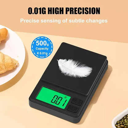 Mini Digital Scale - High Precision 0.01g Portable Electronic Jewelry Scale - ZOOMNSTORE