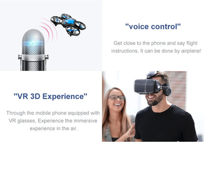 V8 Mini Drone - 4K HD Camera WiFi FPV Height Hold Kids RC Helicopter - ZOOMNSTORE