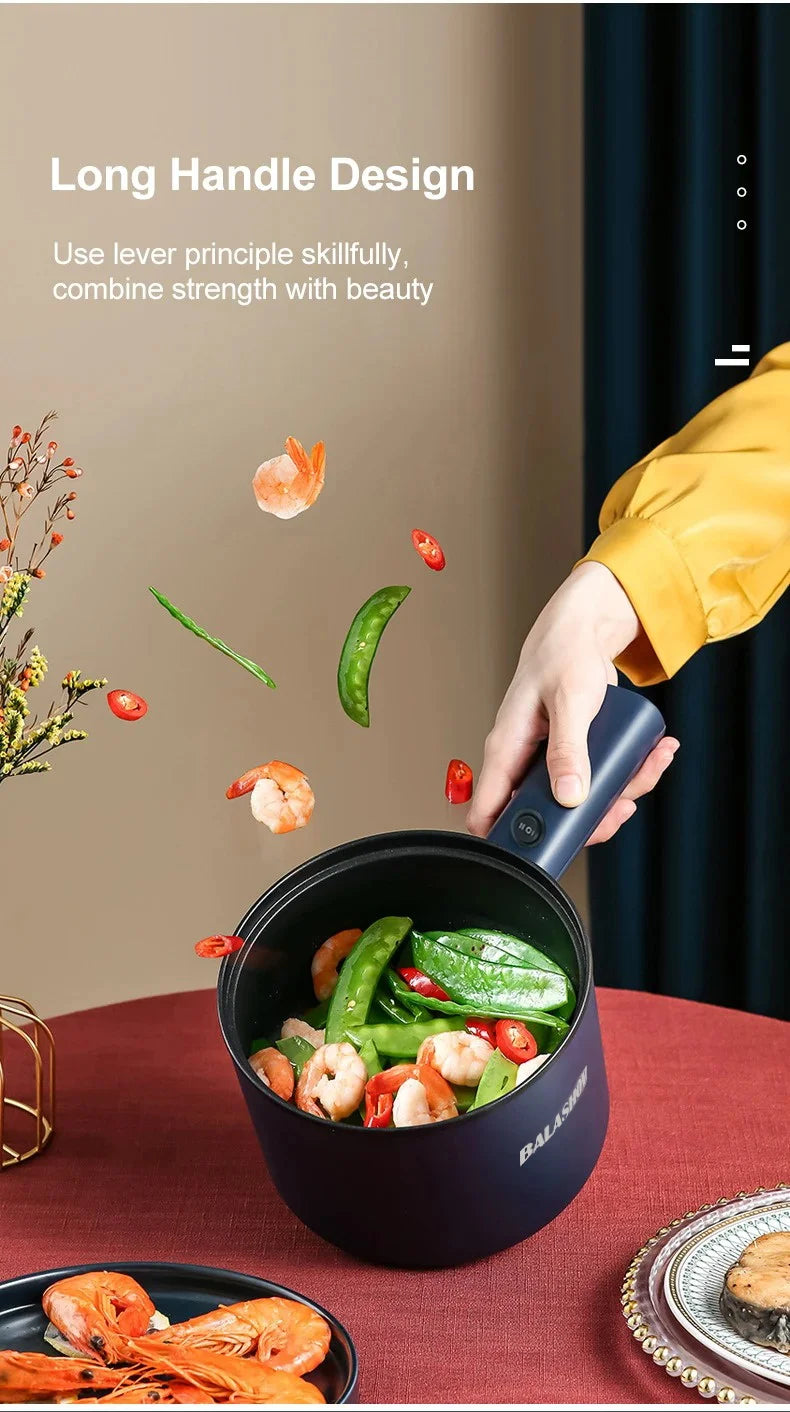 Mini Electric Multi-Function Cooker - Non-Stick Hot Pot  Noodle Maker - ZOOMNSTORE