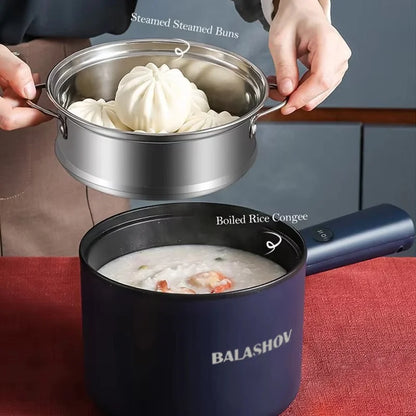Mini Electric Multi-Function Cooker - Non-Stick Hot Pot  Noodle Maker - ZOOMNSTORE