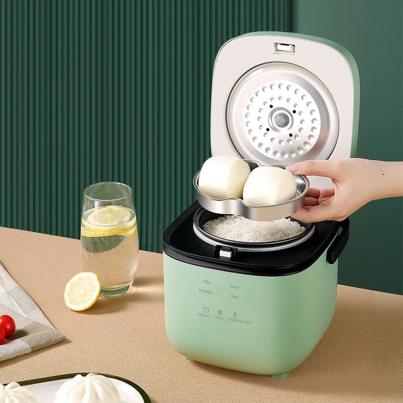 Mini Electric Rice Cooker 12L - Automatic Steamer for 1-2 People - ZOOMNSTORE
