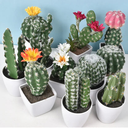 Mini Fake Cactus - Realistic Artificial Succulent Home Decor - ZOOMNSTORE