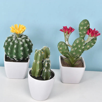 Mini Fake Cactus - Realistic Artificial Succulent Home Decor - ZOOMNSTORE