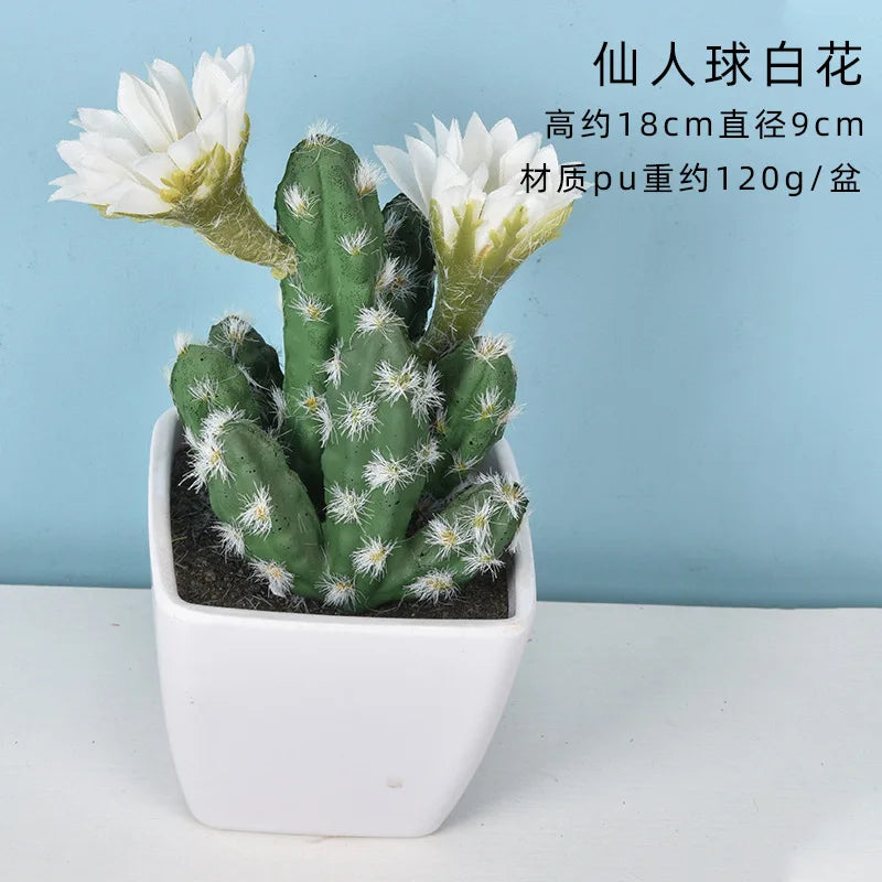 Mini Fake Cactus - Realistic Artificial Succulent Home Decor - ZOOMNSTORE