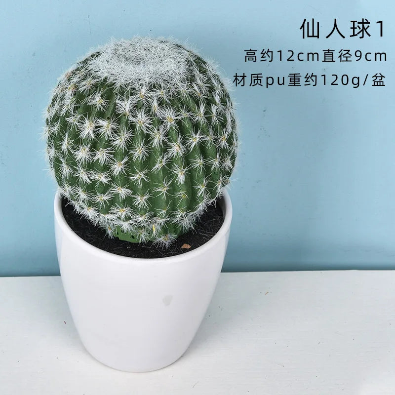 Mini Fake Cactus - Realistic Artificial Succulent Home Decor - ZOOMNSTORE