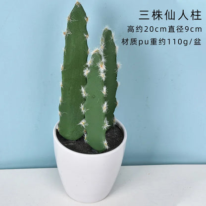 Mini Fake Cactus - Realistic Artificial Succulent Home Decor - ZOOMNSTORE