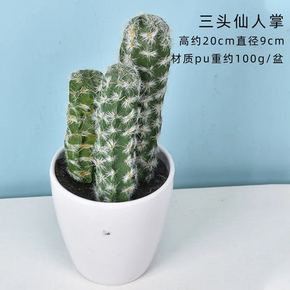 Mini Fake Cactus - Realistic Artificial Succulent Home Decor - ZOOMNSTORE