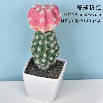 Mini Fake Cactus - Realistic Artificial Succulent Home Decor - ZOOMNSTORE