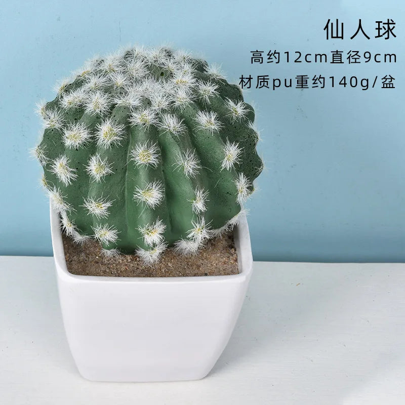 Mini Fake Cactus - Realistic Artificial Succulent Home Decor - ZOOMNSTORE