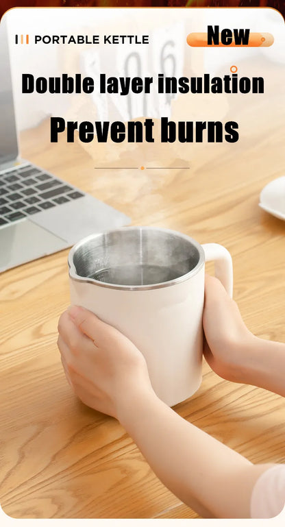 Mini Folding Kettle - Portable Electric Kettle 0.6L | Fast Heating, Auto Shut Off - ZOOMNSTORE