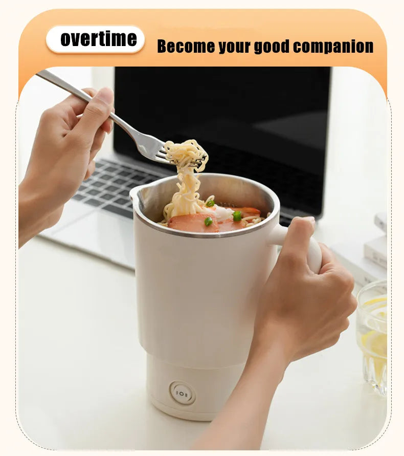 Mini Folding Kettle - Portable Electric Kettle 0.6L | Fast Heating, Auto Shut Off - ZOOMNSTORE