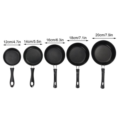 Mini Non-Stick Frying Pan - 12-20cm Stainless Steel Cookware for Eggs and Sauces - ZOOMNSTORE
