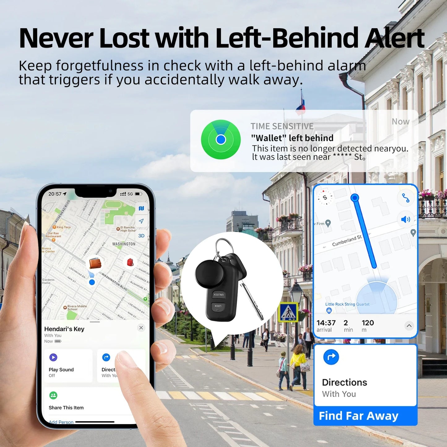 Mini GPS Tracker - Bluetooth Child  Pet Finder for Apple AirTag - ZOOMNSTORE