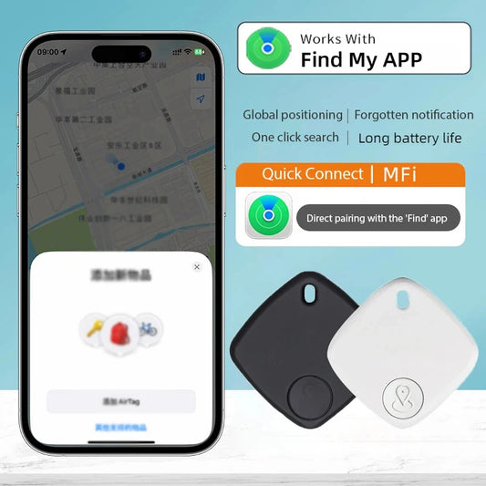 Mini GPS Tracker - Bluetooth Smart Tag for Kids Pets and Cars - ZOOMNSTORE