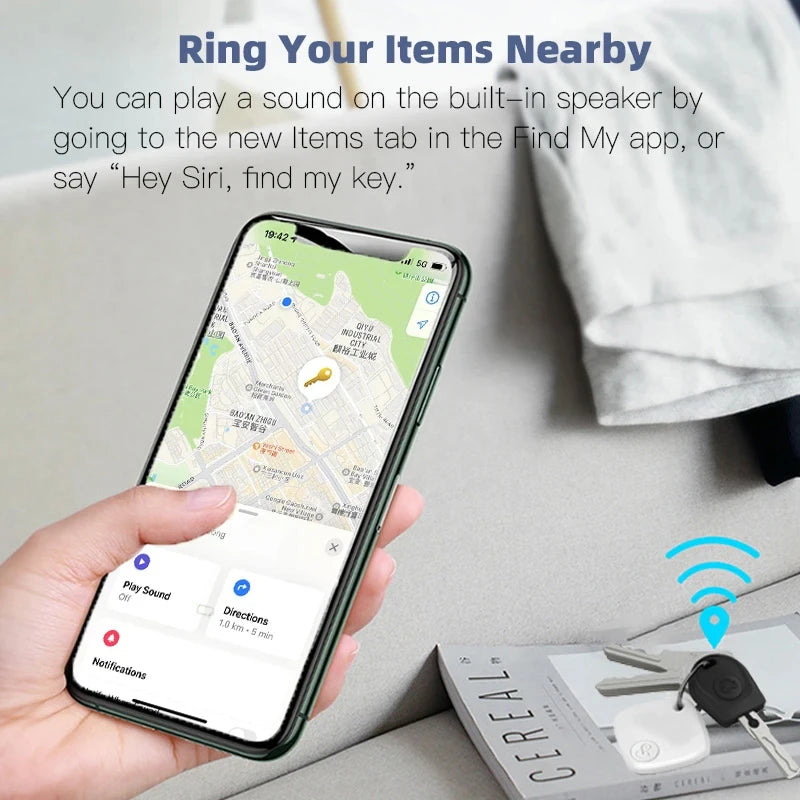 Mini GPS Tracker - Bluetooth Smart Tag for Kids Pets and Cars - ZOOMNSTORE