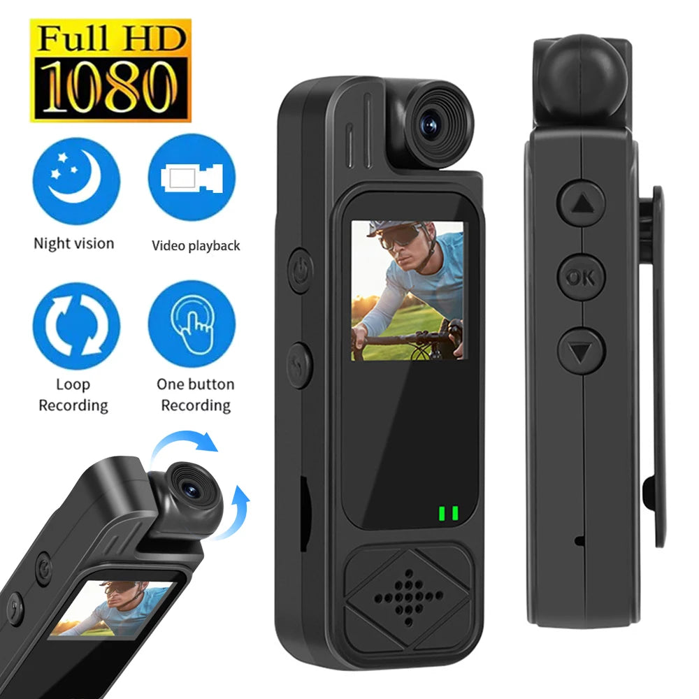 Mini HD Camera - Portable Video Recorder | Infrared Night Vision Body Worn Camera - ZOOMNSTORE