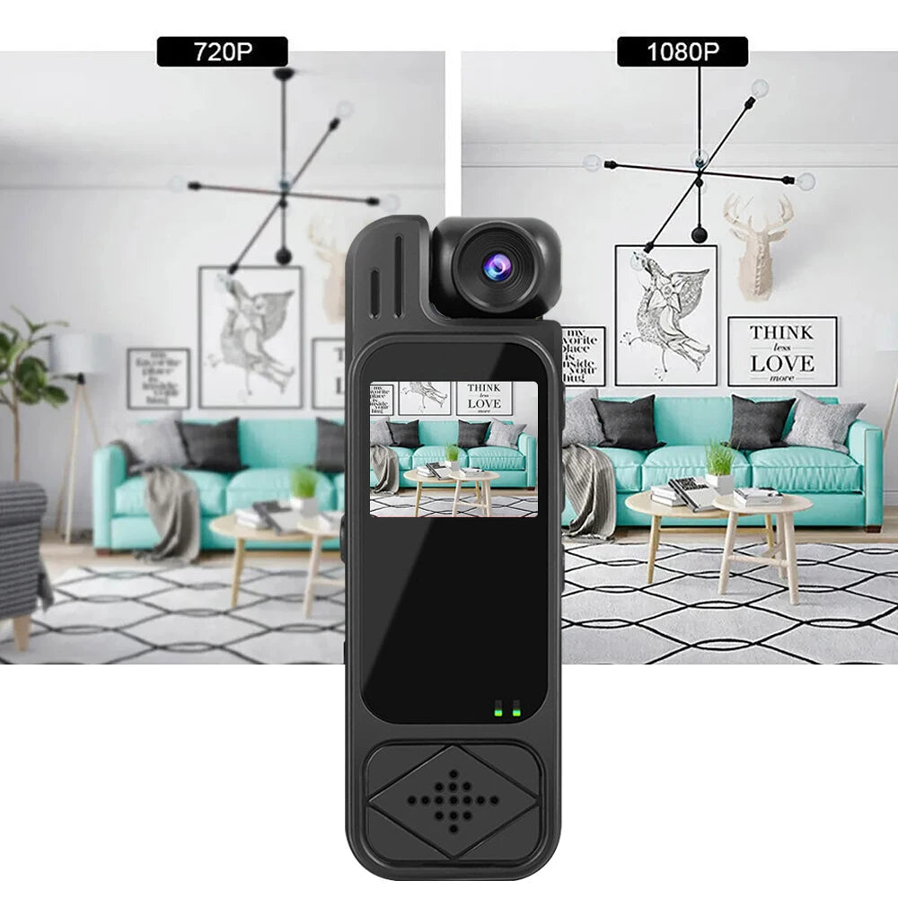 Mini HD Camera - Portable Video Recorder | Infrared Night Vision Body Worn Camera - ZOOMNSTORE