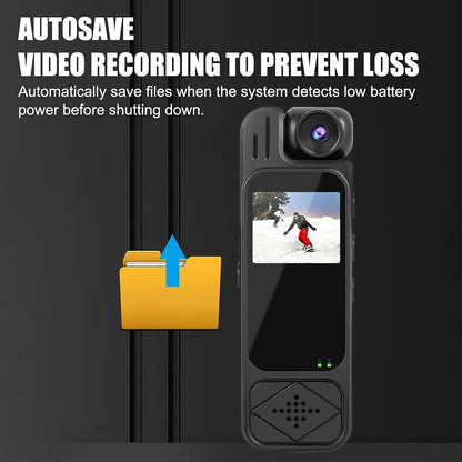 Mini HD Camera - Portable Video Recorder | Infrared Night Vision Body Worn Camera - ZOOMNSTORE