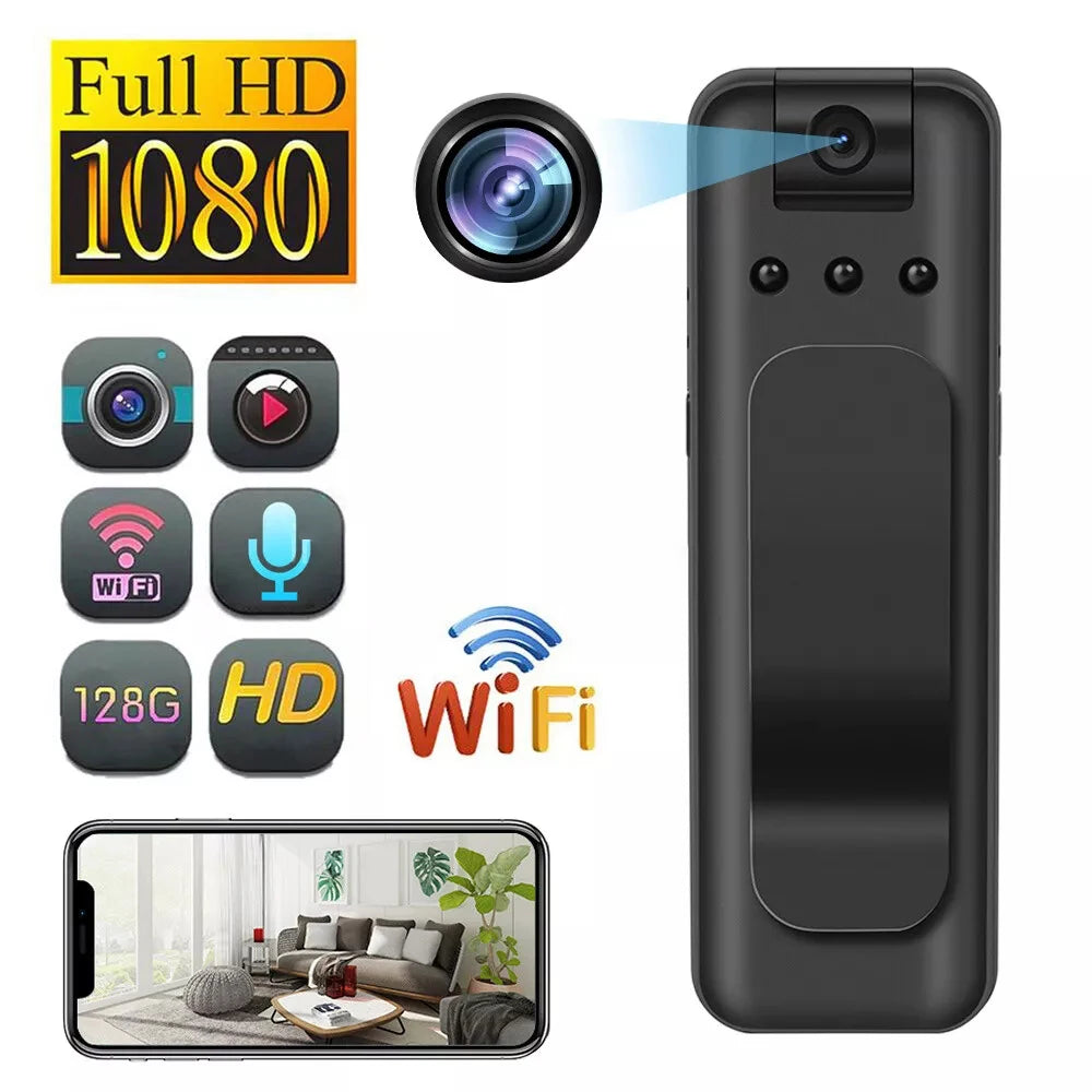 Mini HD Camera - Portable Video Recorder | Infrared Night Vision Body Worn Camera - ZOOMNSTORE